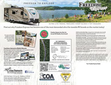 2019 Coachmen Freedom Express Brochure page 12