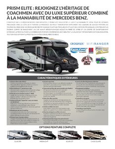 2019 Coachmen Prism Elite French Brochure page 2