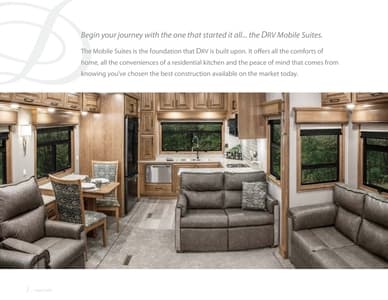 2019 DRV Luxury Suites Mobile Suites Brochure page 2