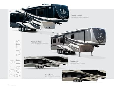 2019 DRV Luxury Suites Mobile Suites Brochure page 14