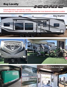 2019 Eclipse Iconic Toyhaulers Brochure page 14
