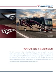 2019 Fleetwood Discovery Brochure page 2
