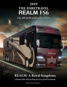 2019 Foretravel Realm FS6 Brochure page 1