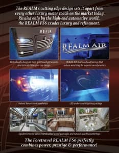 2019 Foretravel Realm FS6 Brochure page 2