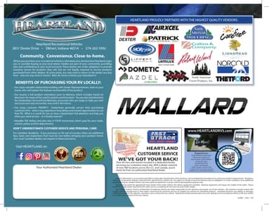 2019 Heartland Mallard East Coast Brochure page 4