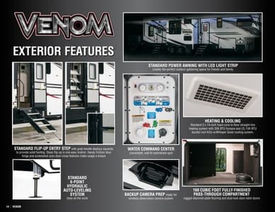2019 KZ RV Venom Brochure page 14