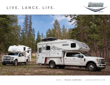 2019 Lance Truck Campers Brochure page 1