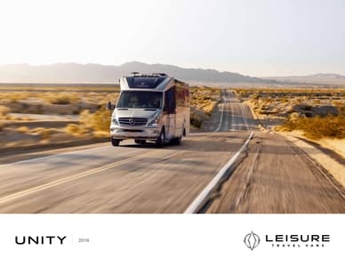 2019 Leisure Travel Vans Unity Brochure page 1