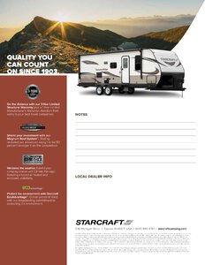 2019 Starcraft Autumn Ridge Outfitter Travel Trailer Brochure page 4