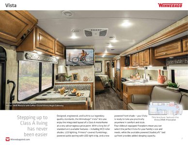 2019 Winnebago Vista Brochure page 2