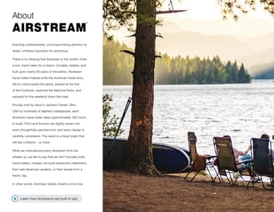 2020 Airstream International Serenity Travel Trailer Brochure page 2