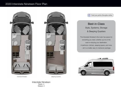 2020 Airstream Interstate 19 Touring Coach Brochure page 7