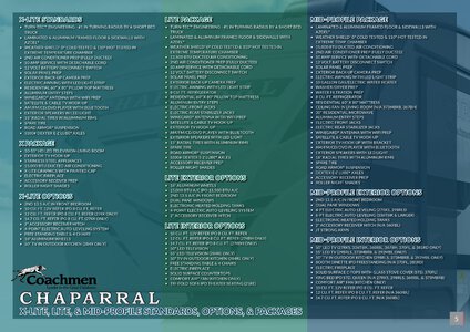 2020 Coachmen Chaparral Brochure page 5
