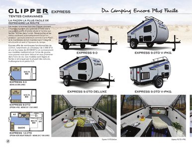 2020 Coachmen Clipper Camping Trailers French Brochure page 2