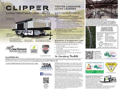 2020 Coachmen Clipper Camping Trailers French Brochure page 8