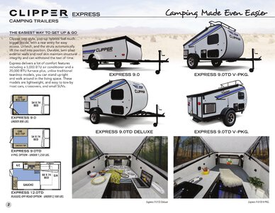 2020 Coachmen Clipper Camping Trailers Brochure page 2