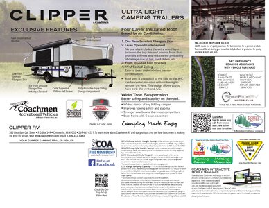 2020 Coachmen Clipper Camping Trailers Brochure page 8