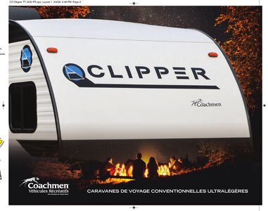 2020 Coachmen Clipper Travel Trailers French Brochure page 1