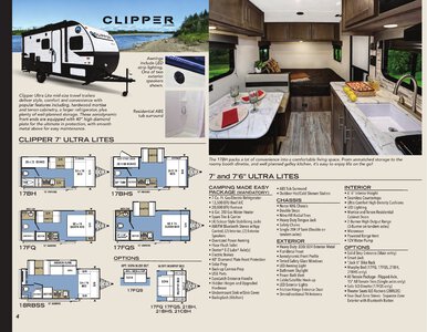 2020 Coachmen Clipper Travel Trailers Brochure page 4