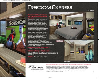 2020 Coachmen Freedom Express French Brochure page 3