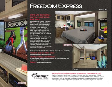 2020 Coachmen Freedom Express Brochure page 3