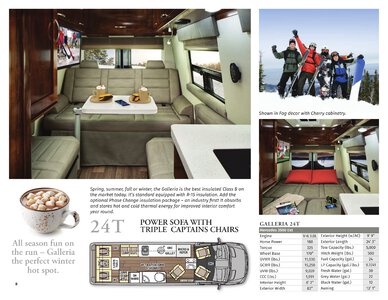 2020 Coachmen Galleria Brochure page 8