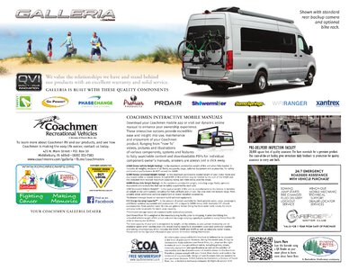 2020 Coachmen Galleria Brochure page 12