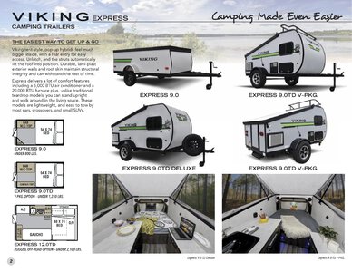 2020 Coachmen Viking Camping Trailers Brochure page 2