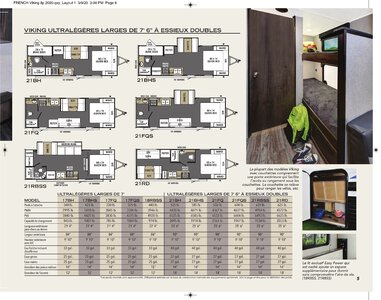 2020 Coachmen Viking Travel Trailers French Brochure page 5