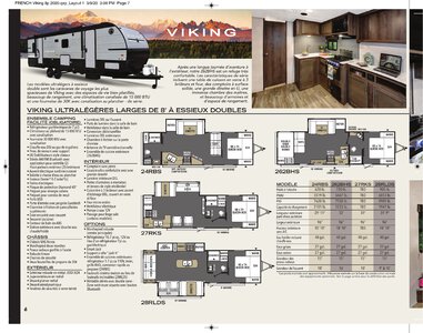 2020 Coachmen Viking Travel Trailers French Brochure page 6