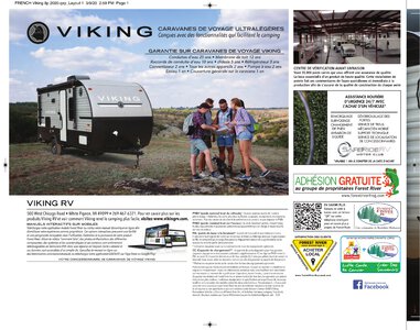 2020 Coachmen Viking Travel Trailers French Brochure page 8