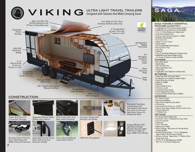 2020 Coachmen Viking Travel Trailers Brochure page 2