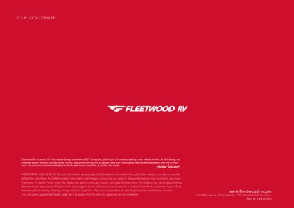 2020 Fleetwood Discovery Brochure page 20