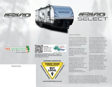 2020 Forest River Evo Midwest Brochure page 12