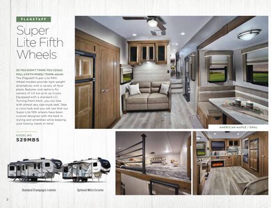 2020 Forest River Flagstaff Fifth Wheels Brochure page 2