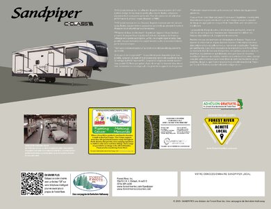 2020 Forest River Sandpiper C Class French Brochure page 12