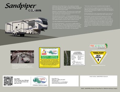 2020 Forest River Sandpiper C Class Brochure page 12