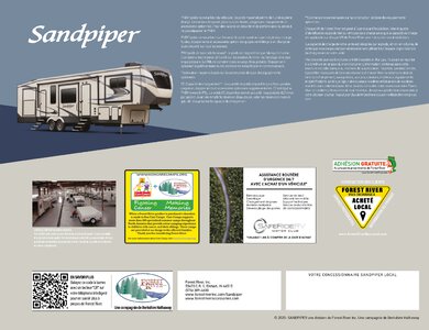 2020 Forest River Sandpiper Fifth Wheels French Brochure page 20