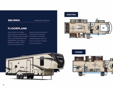 2020 Forest River Sierra C Class Brochure page 10