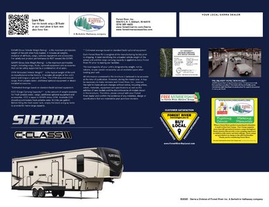 2020 Forest River Sierra C Class Brochure page 12