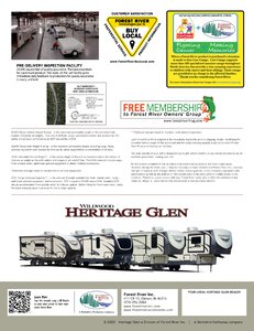 2020 Forest River Wildwood Heritage Glen Brochure page 12