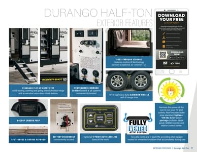 2020 KZ RV Durango Half Ton Brochure page 7
