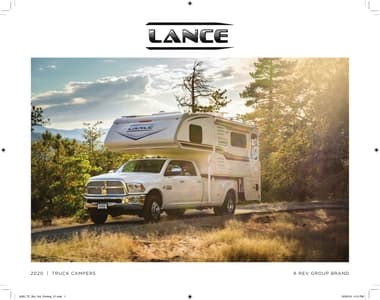 2020 Lance Truck Campers Brochure page 1