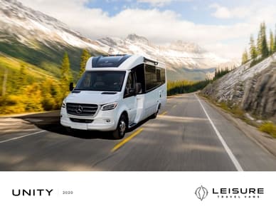 2020 Leisure Travel Vans Unity Brochure page 1
