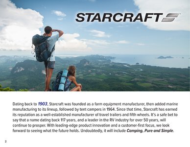 2020 Starcraft Super Lite Travel Trailer Brochure page 2