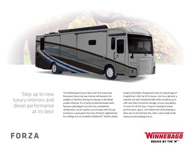 2020 Winnebago Forza Brochure page 1