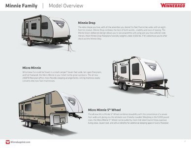 2020 Winnebago Minnie Family Brochure page 2