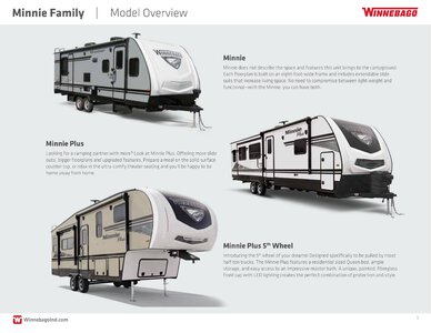 2020 Winnebago Minnie Family Brochure page 3