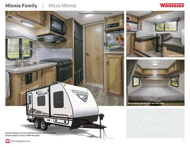 2020 Winnebago Minnie Family Brochure page 6