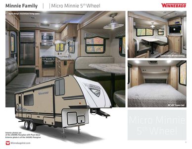 2020 Winnebago Minnie Family Brochure page 8